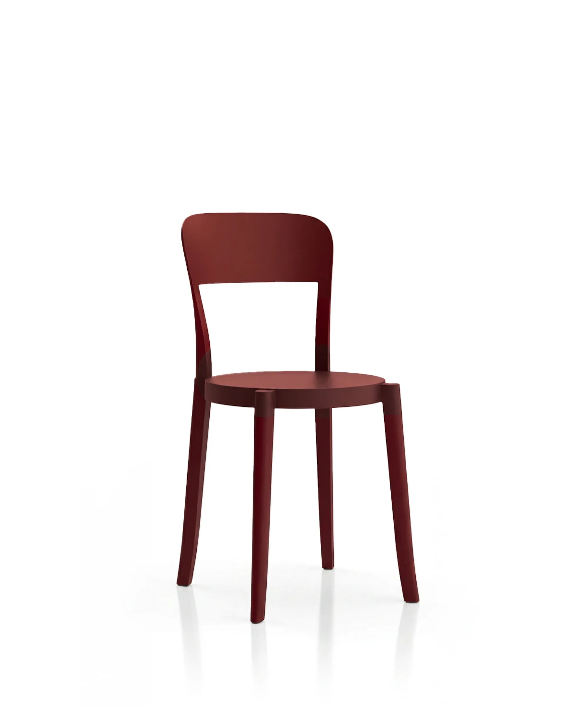Sedia Torre design Alban Le Henry in polipropilene riciclato melanzana