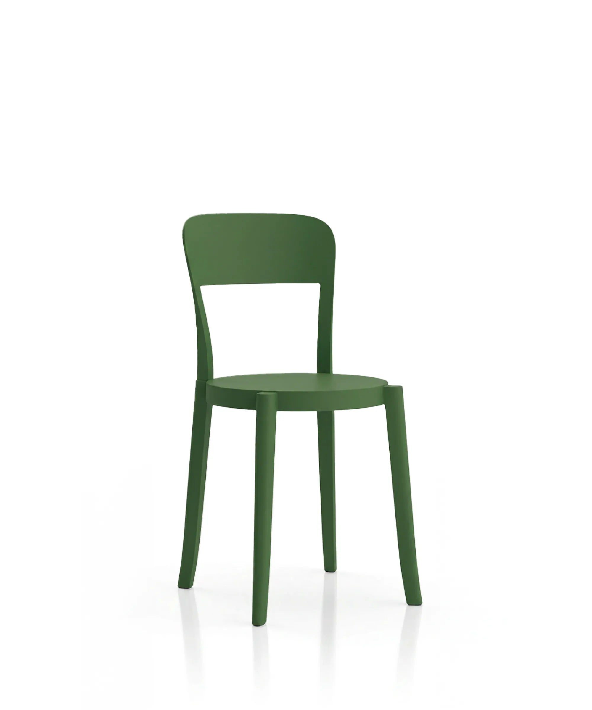 Sedia Torre design Alban Le Henry in polipropilene riciclato verde foresta