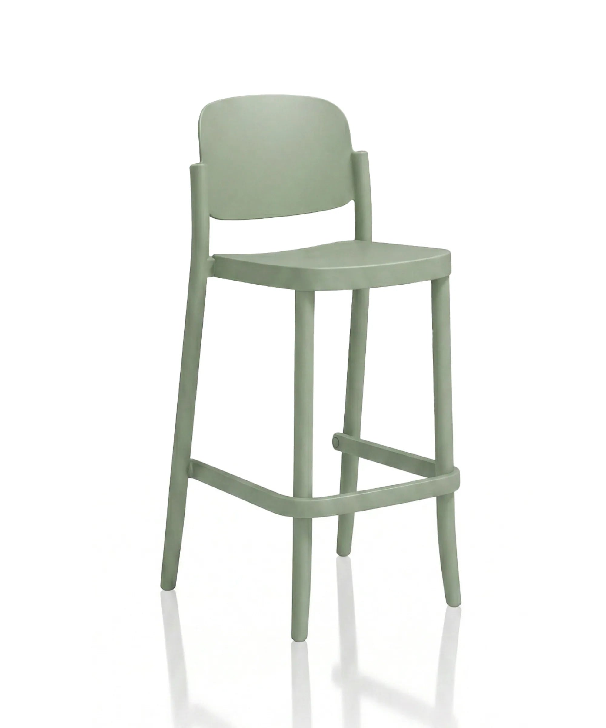 Sgabello Piazza 3 design Jun Yasumoto altezza 75 cm in polipropilene riciclato torrente